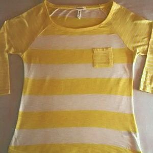 Aeropastale Crew Neck Mid-Sleeve Stripped Tee